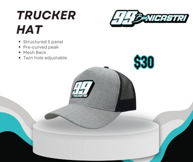 Ben Nicastri Racing Embroidered Trucker Hat - Summer 2025