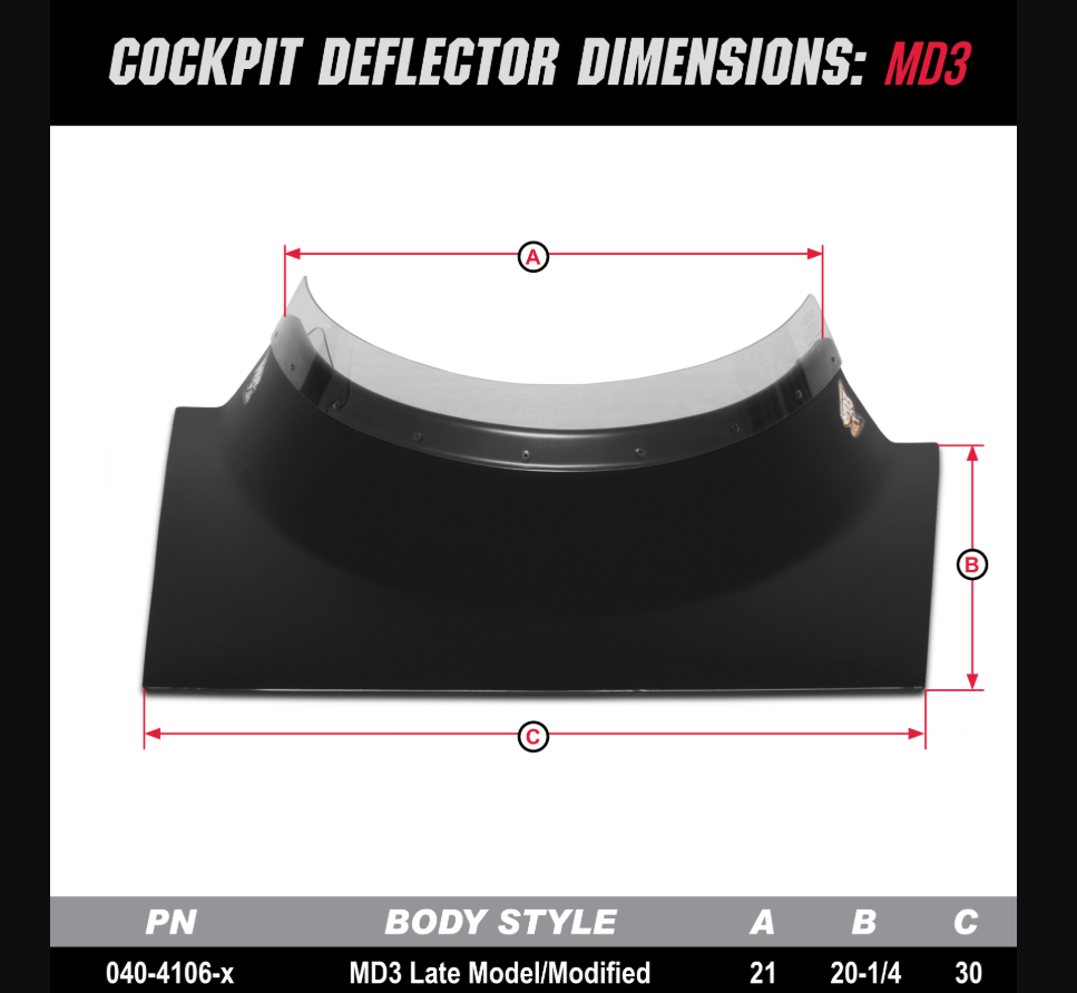 Cockpit Deflector & Extension MD3-5 Star